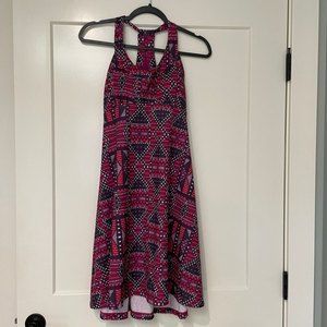 Prana Scoop Neck Cali Aztec Tribal Print Dress